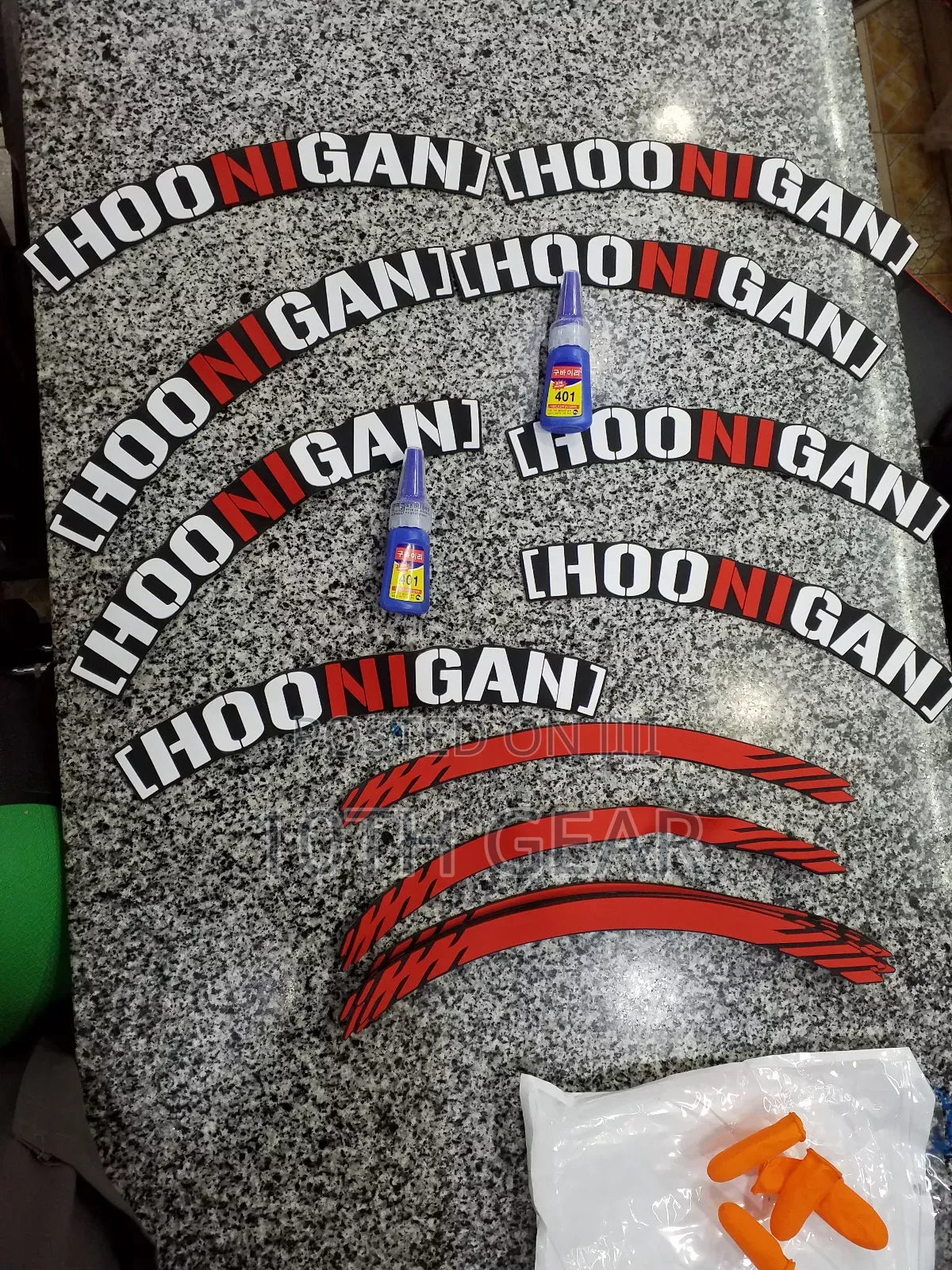 3D Hoonigan Tyre Sticker