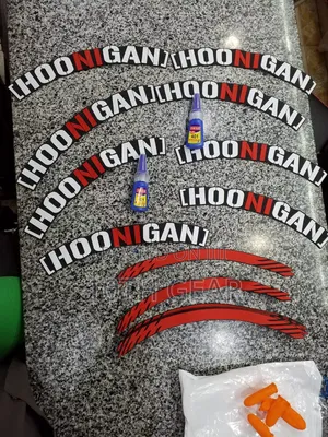 3D Hoonigan Tyre Sticker