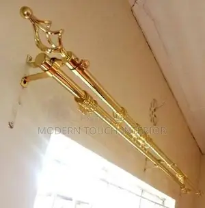 3 Meter Gold Curtain Rod