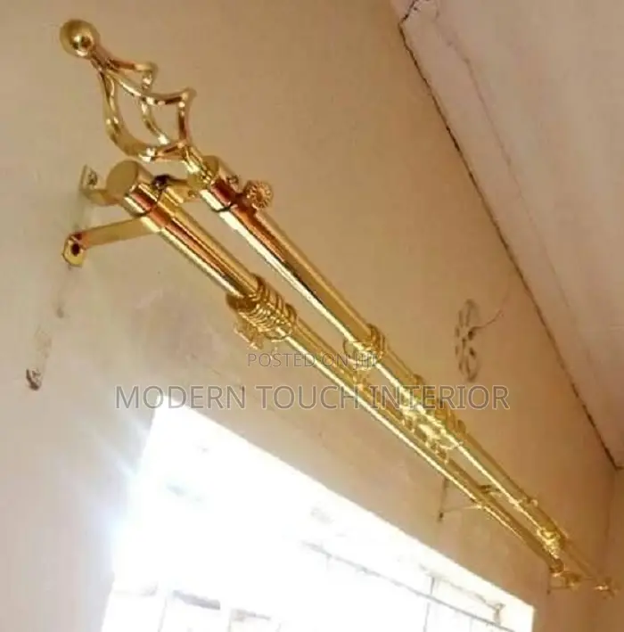 3 Meter Gold Curtain Rod