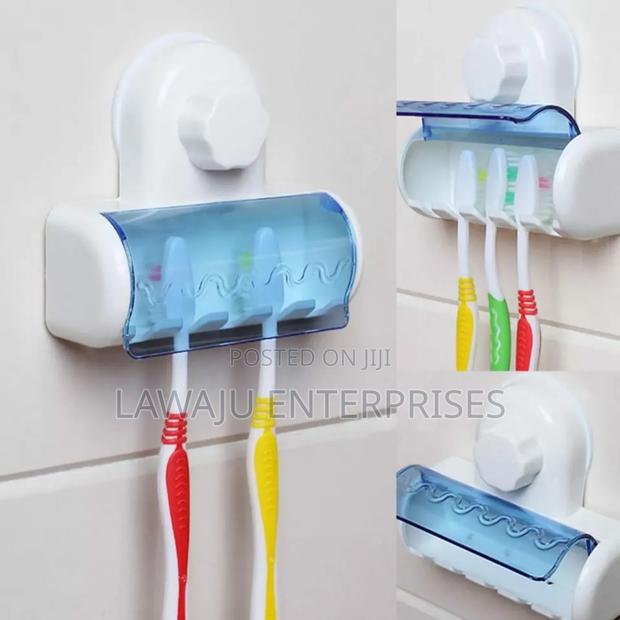 Transparent Suction Cup Toothbrush Holder