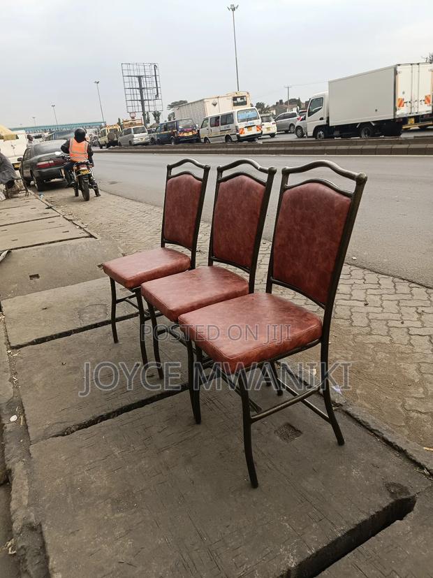 Powder Coated Restaurant Chairs, Brown - thumbnail 2