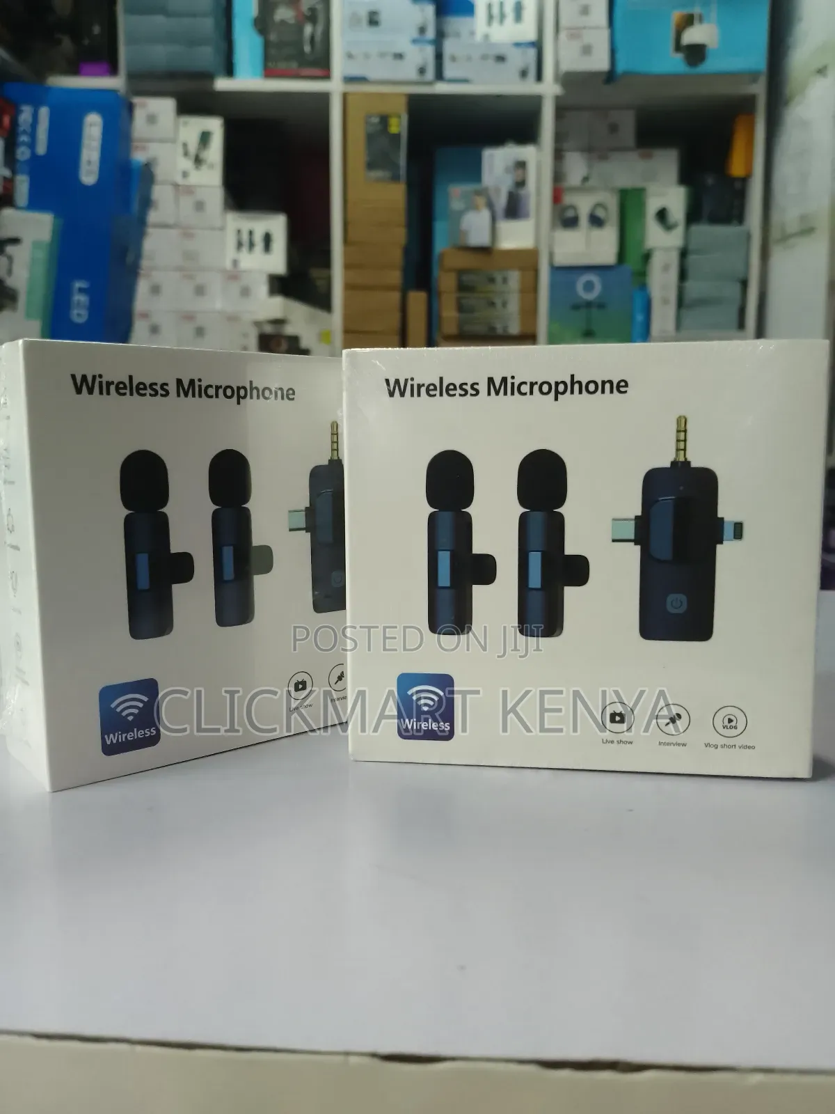 3 in 1 Wireless Microphone for Type C,iPhone, Android,Camera