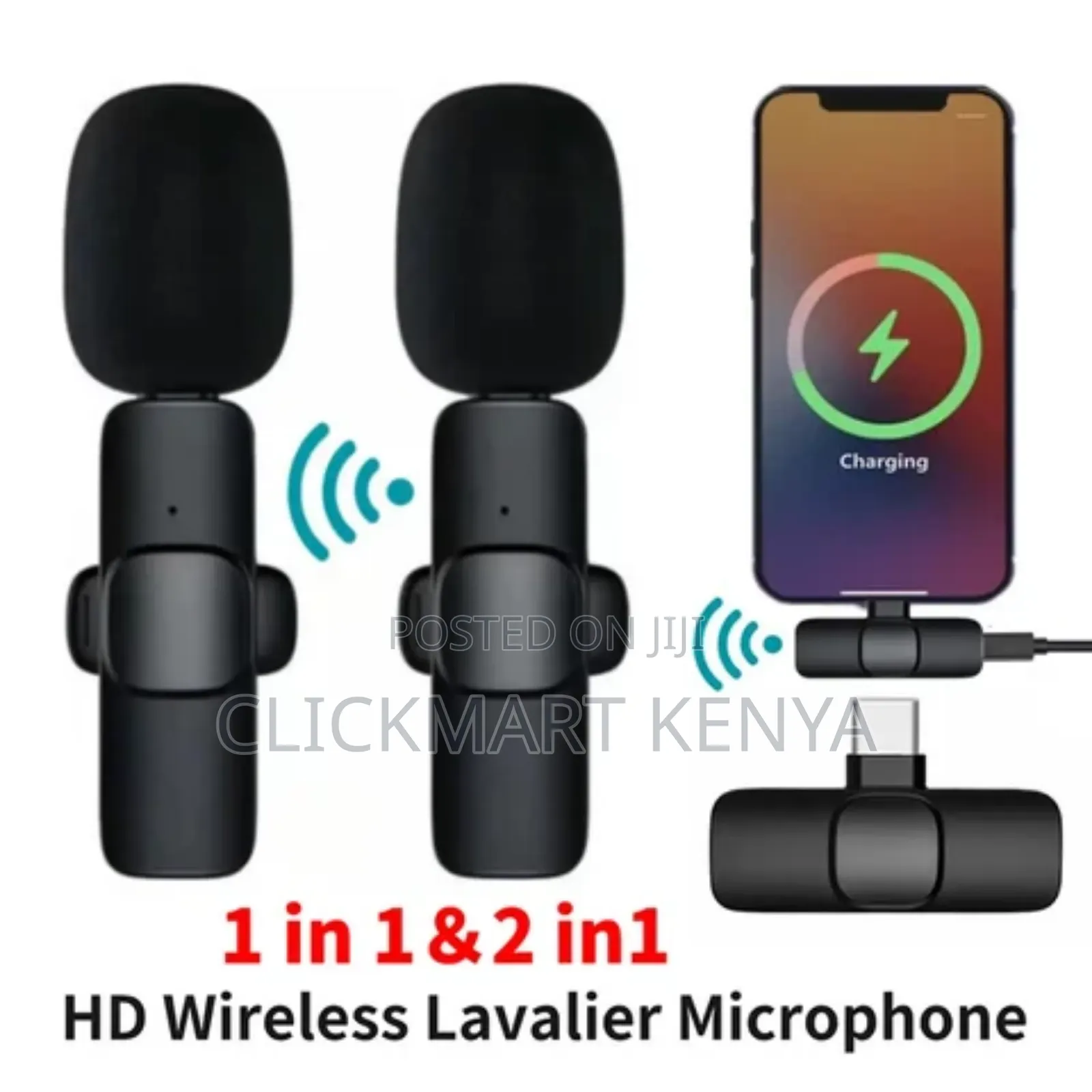 Dual Wireless Microphones for Video Recording,Live Streaming