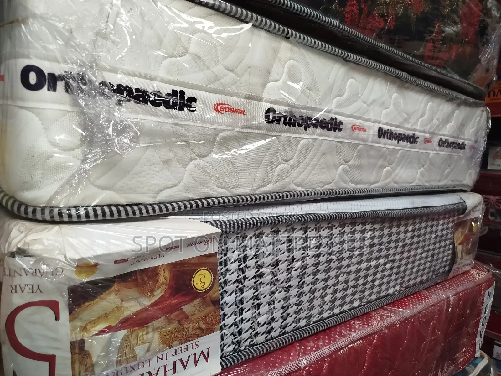 4by6 10inch Bobmil Maharaja Orthopedic Spring Mattresses.