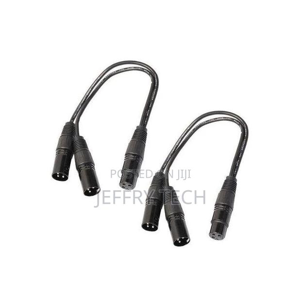XLR Y-Splitter Cable, 3pin One Female Plug to 2 Male Plug