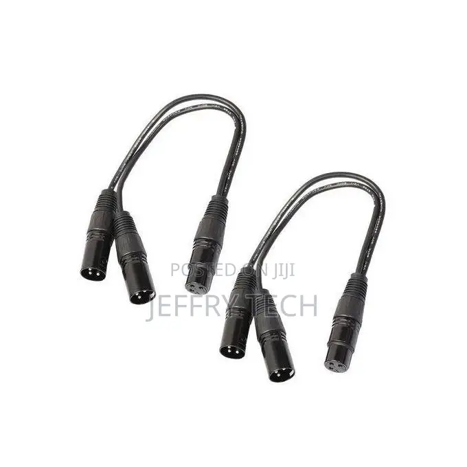 XLR Y-Splitter Cable, 3pin One Female Plug to 2 Male Plug
