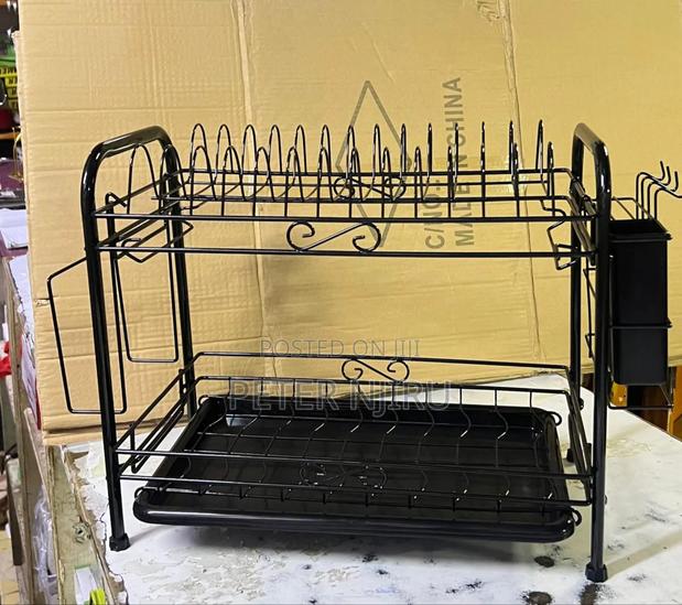 2 Layer New Black Advanced Dishrack - main view