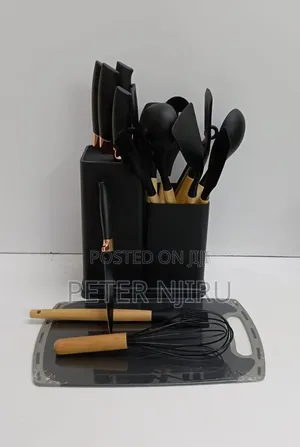 19PC Silicon Spoon Set + Knife Set +