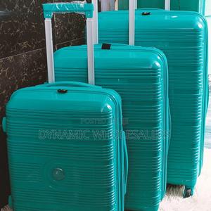 Restocked Beautiful Rubber Suitcases Per Set 3 PCS - main view