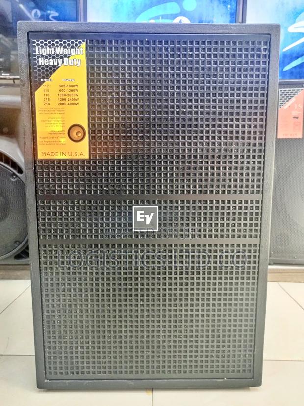 EV 1200w Passive 15 Inch Two Way Midrange Loud Speaker