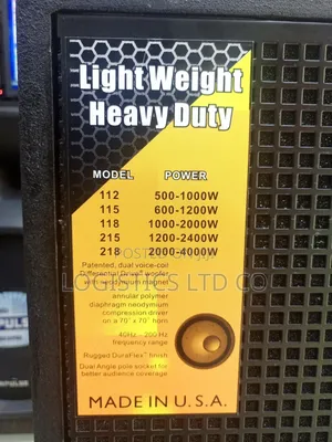 EV 1200w Passive 15 Inch Two Way Midrange Loud Speaker