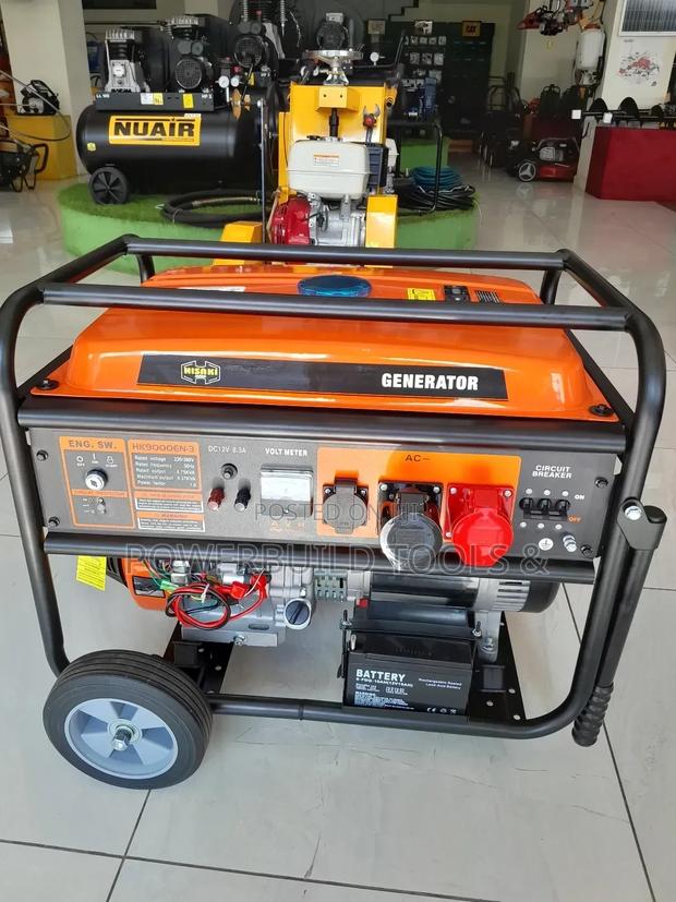 Hisaki 9kva Dual Phase Petrol Generator