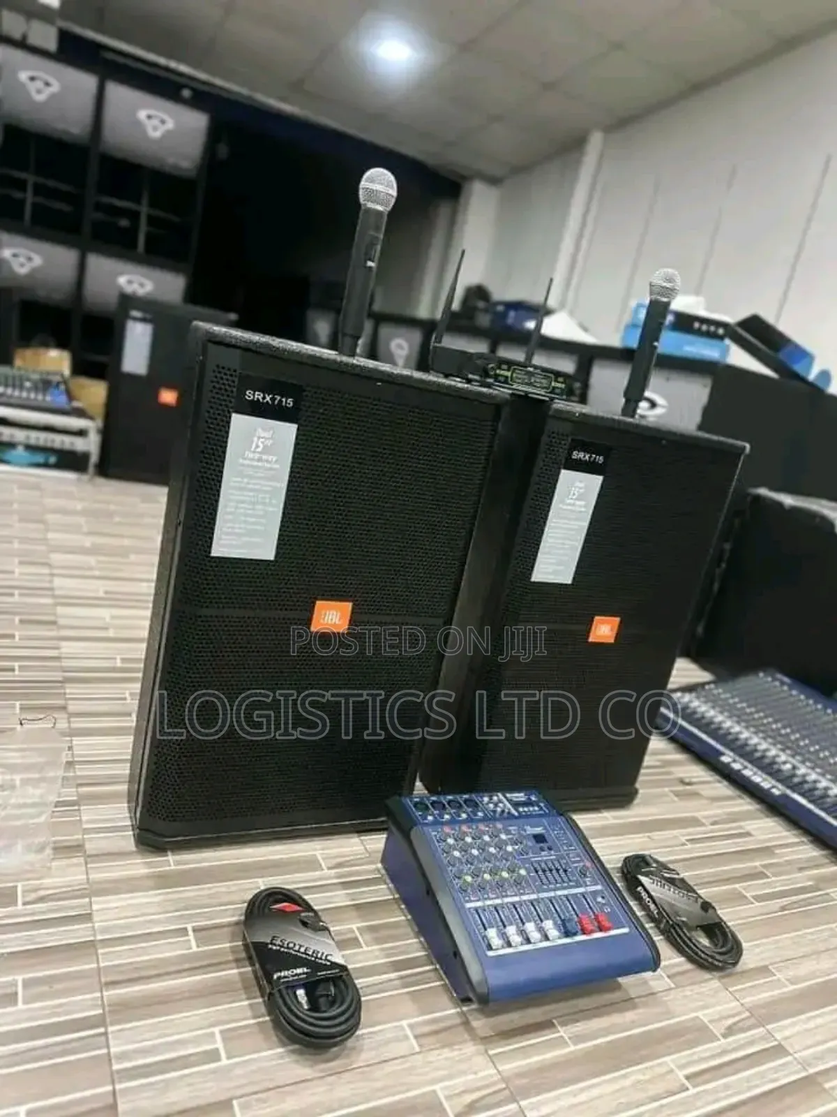 Complete Public Address System/15inch JBL Speakers+4channel