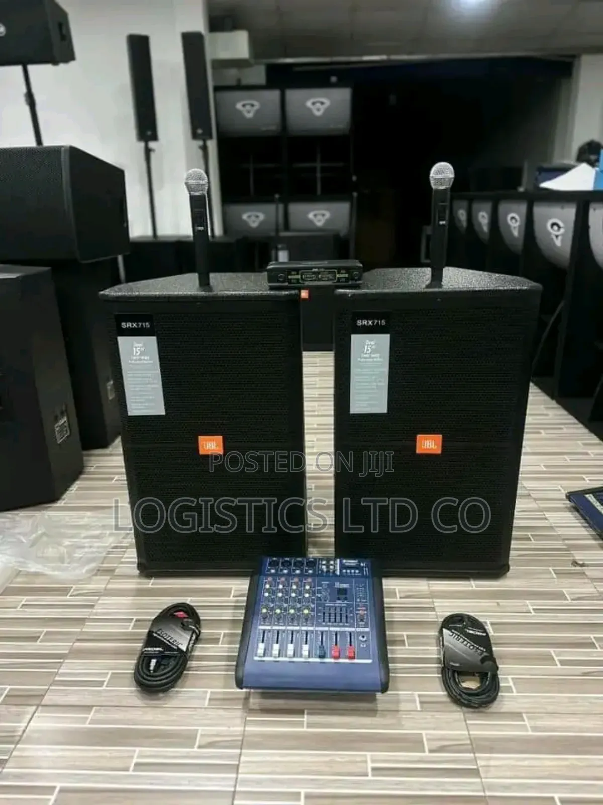 Complete Public Address System/15inch JBL Speakers+4channel
