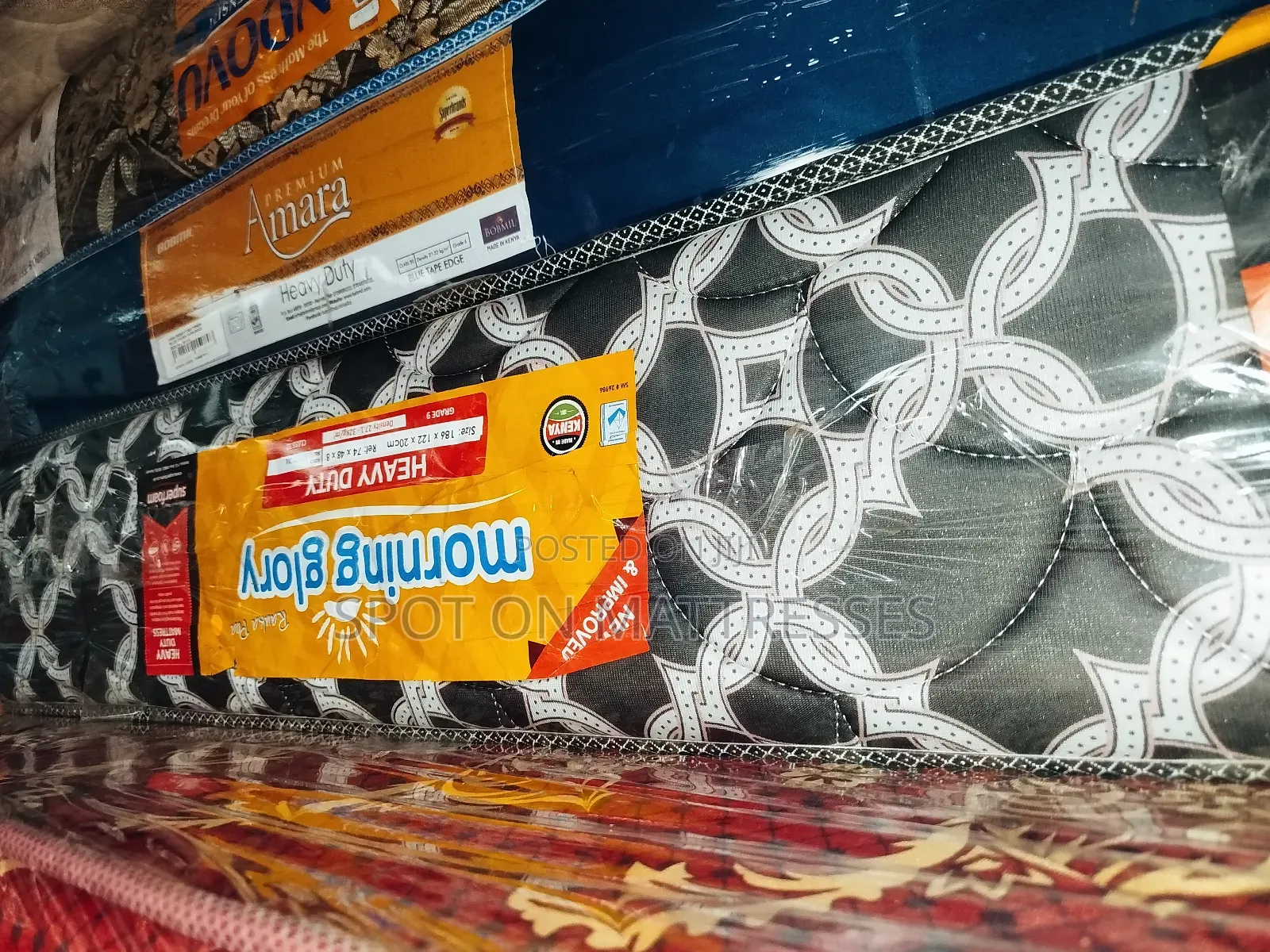 4by6 8inch Heavy Duty Quilted Mattresses.