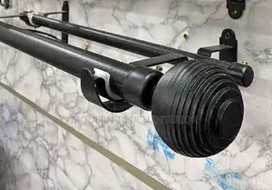 Jua Kali BLACK Curtain Rods