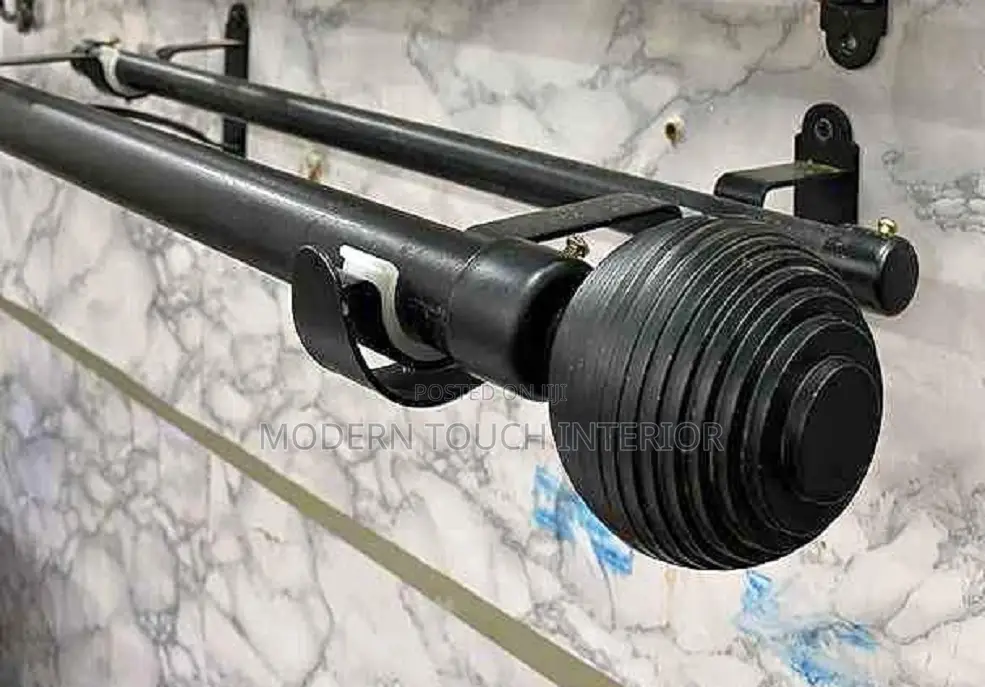 Jua Kali BLACK Curtain Rods