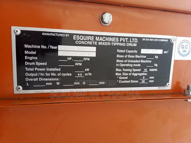 Esquire Machines 500litres Concrete Mixer With Deisel Engine - thumbnail 2