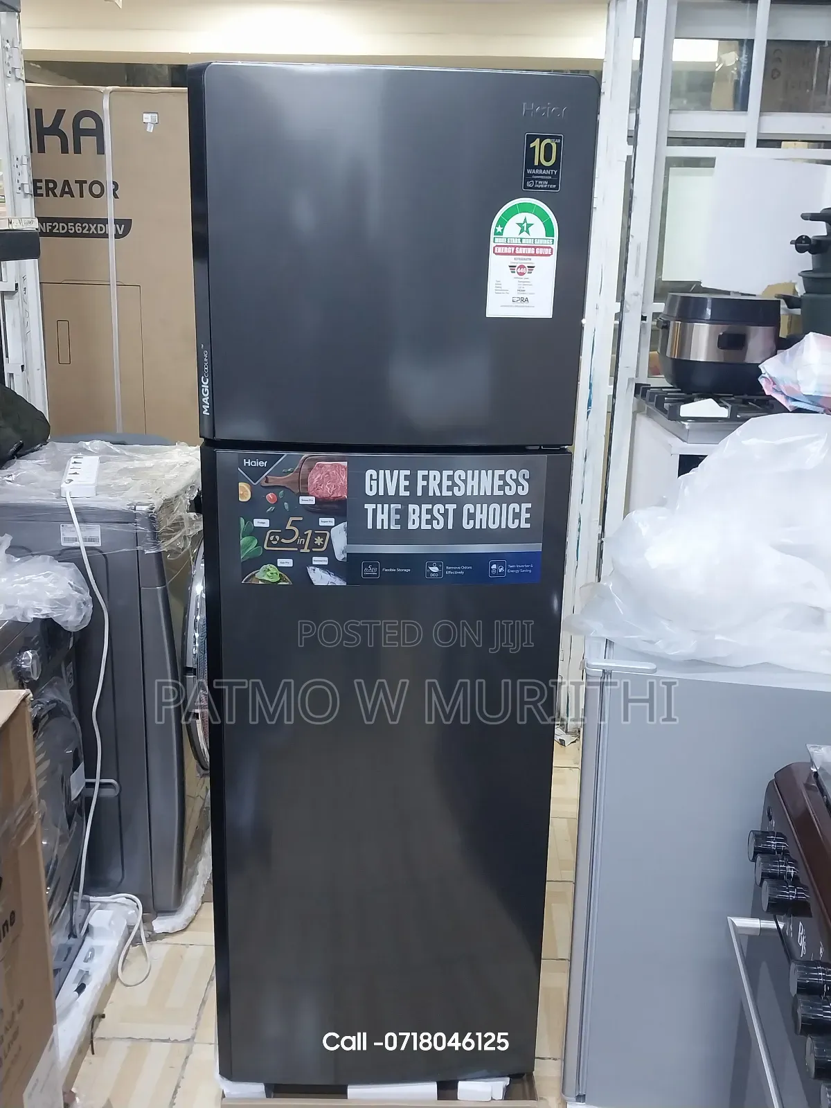 Fridge, Haier Refrigerator 270L No-Frost Twin Inverter