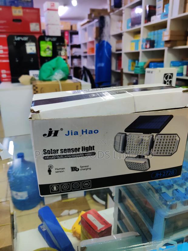 3 Heads Adjustable Solar Wall Streetlight With Motion Sensor - main view