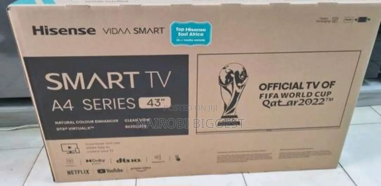 Hisense A4 Series 43" Smart Frameless Television
