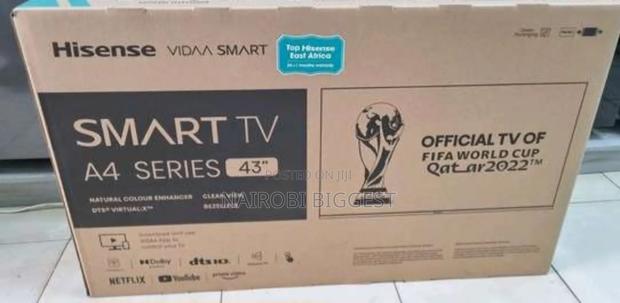 Hisense A4 Series 43" Smart Frameless Television - main view