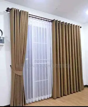 Beige Linen Curtains