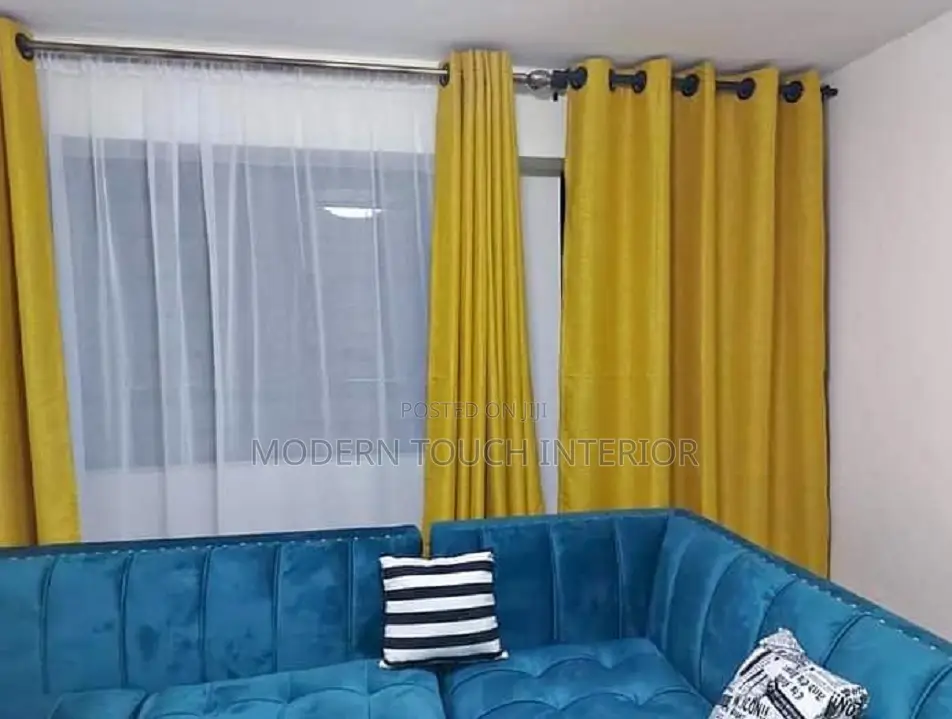 Mustard Linen Curtains