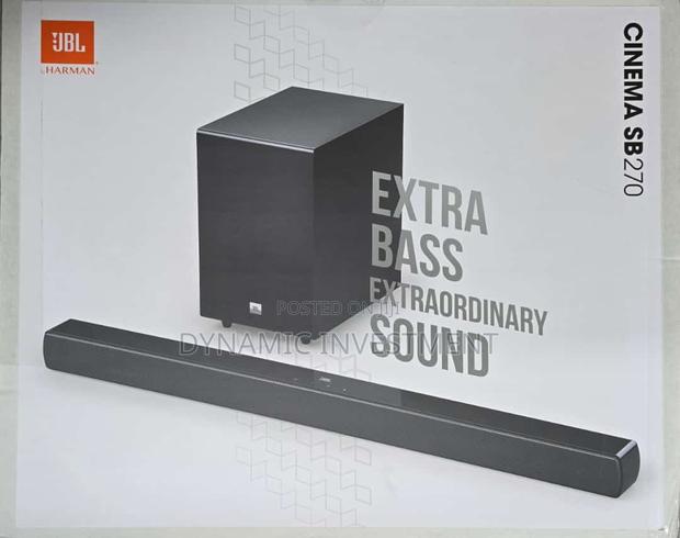 JBL Cinema SB270 2.1 Channel Soundbar Wireless Subwoofer