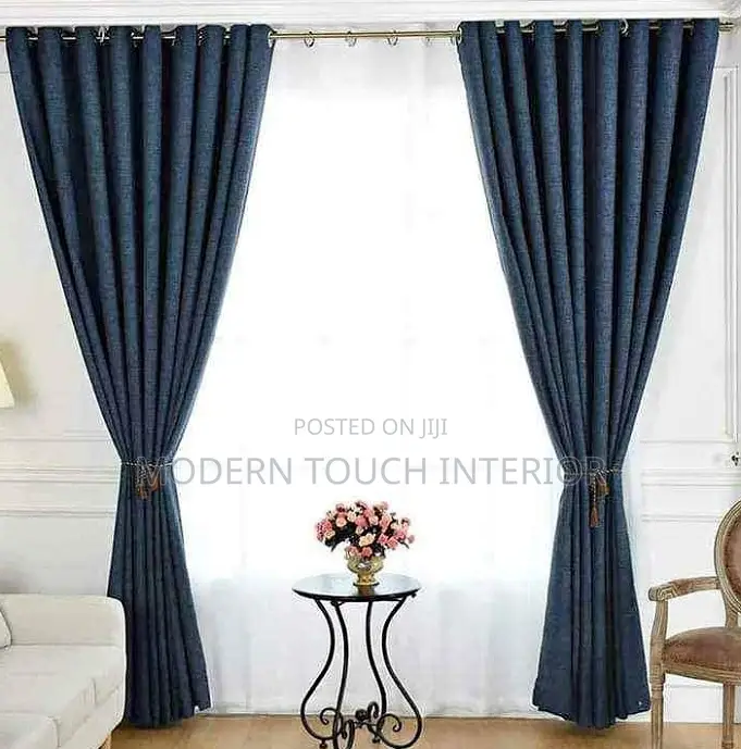 Navy Blue Quality Curtains