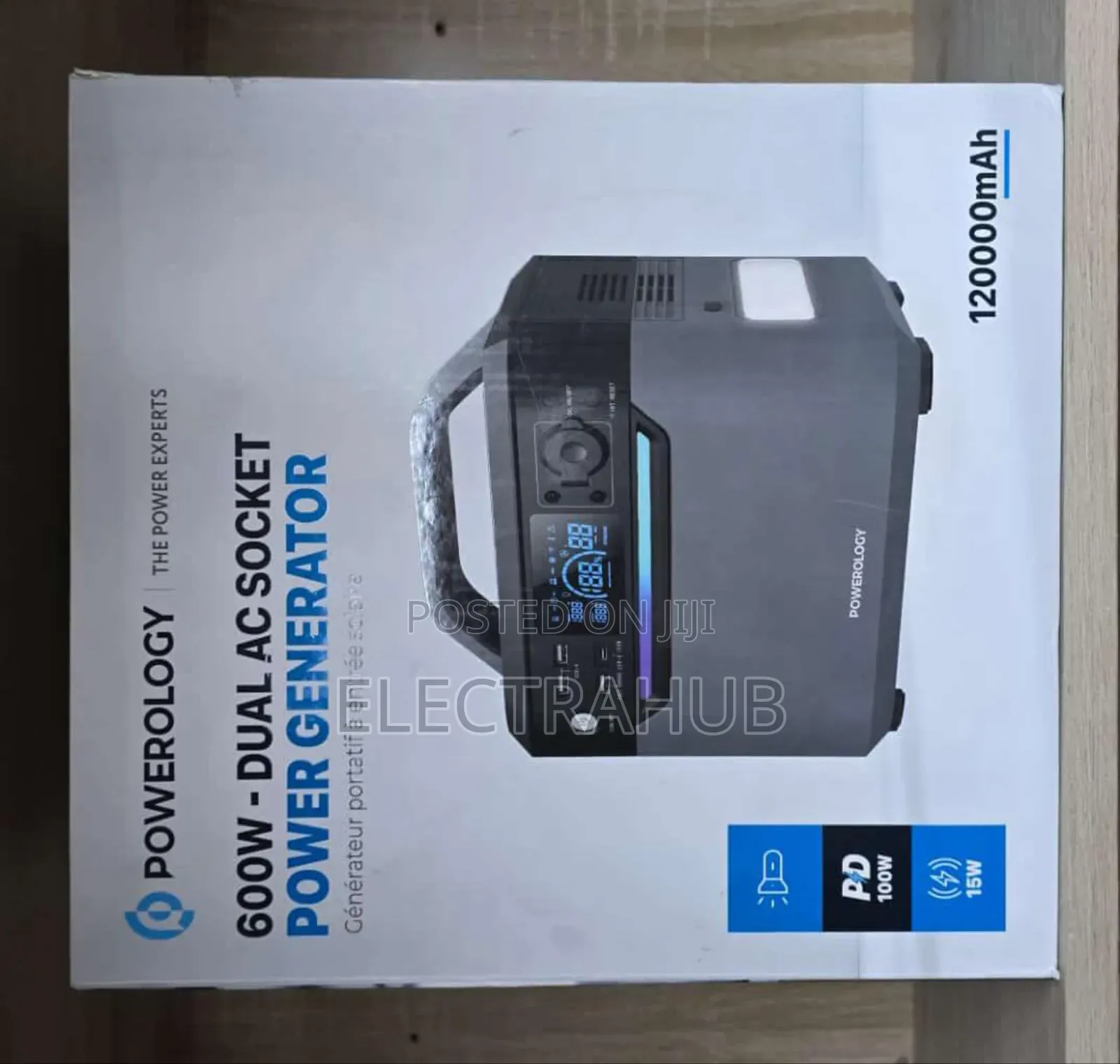 Powerology 600W Socket Power Generator New Sealed in a Shop