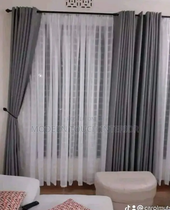 Grey Modern Curtains