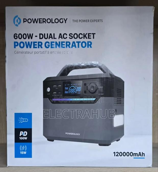 Powerology 600W Socket Power Generator New Sealed in a Shop