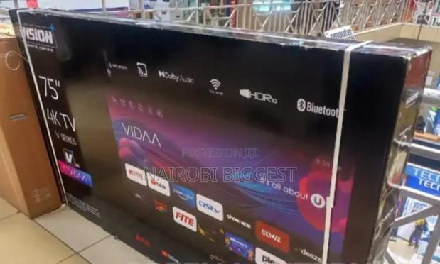 Vision 75" Vidaa Frameless Television - main view