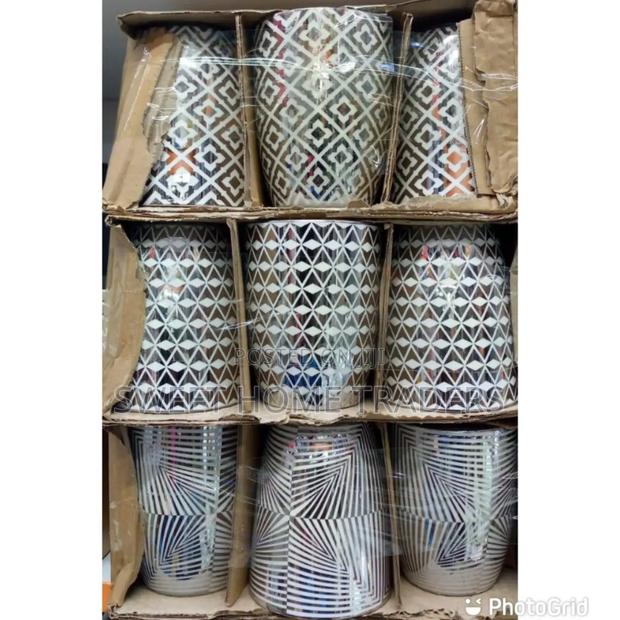6pcs Silver Mugs 350ml Pattern - main view