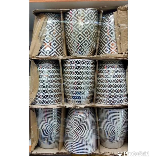 6pcs Silver Mugs 350ml Pattern 6 Pcs*