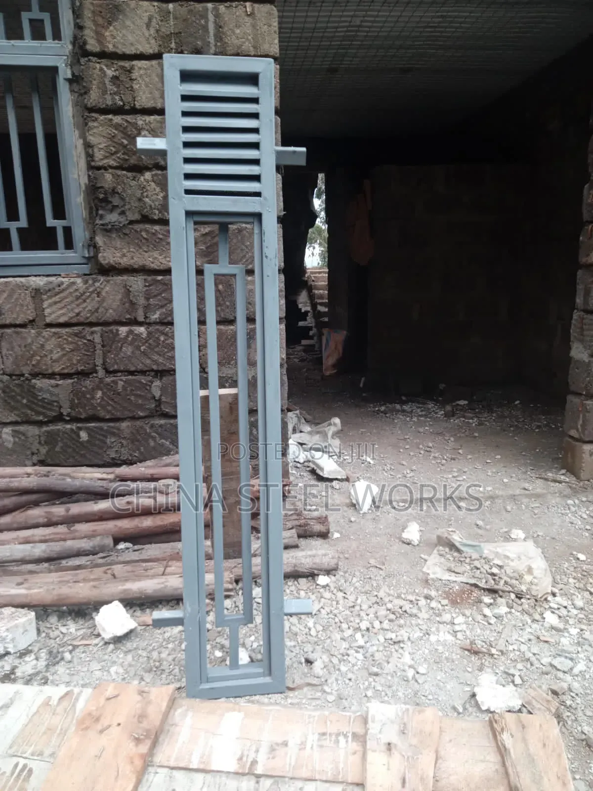 Steel Casement Window Built in Burglar Proof Grill
