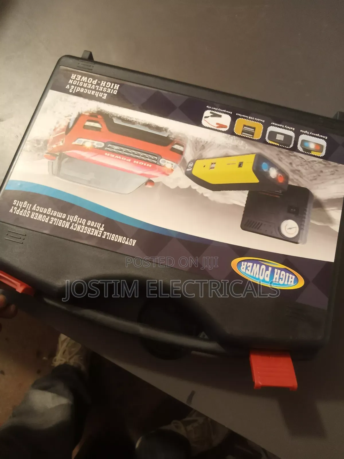 Portable Emergency Battery Booster Kit