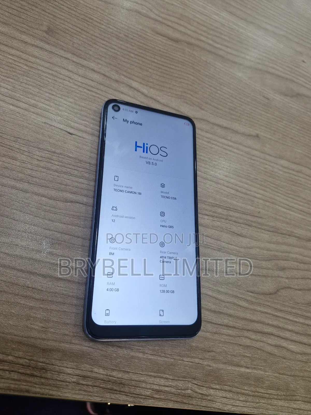 Tecno Camon 18i 128 GB Blue