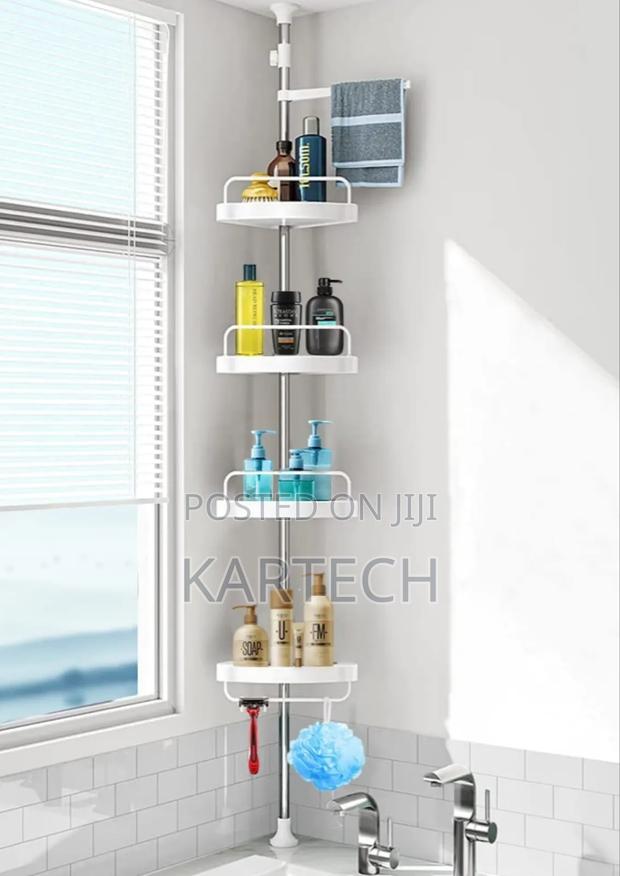 4 Tier Adjustable Telescopic Multi-corner Shelf Organiser