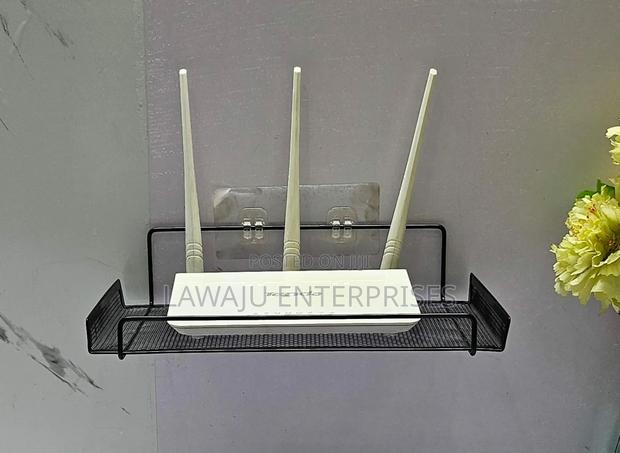Black Wifi Router Storage Rack