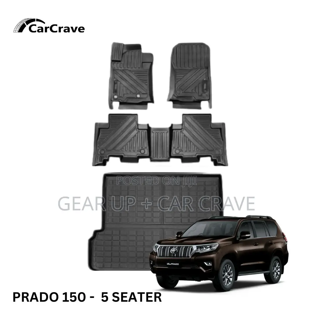 Prado 150 5 Seater Floor Mat With Trunk Carpet Heavy Duty