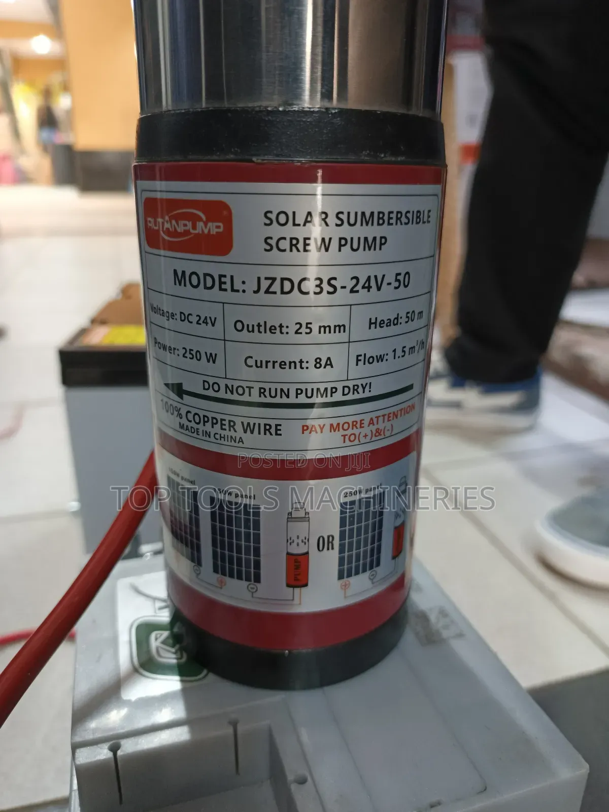 Rutan Submersible Pump 50m Head 250watts