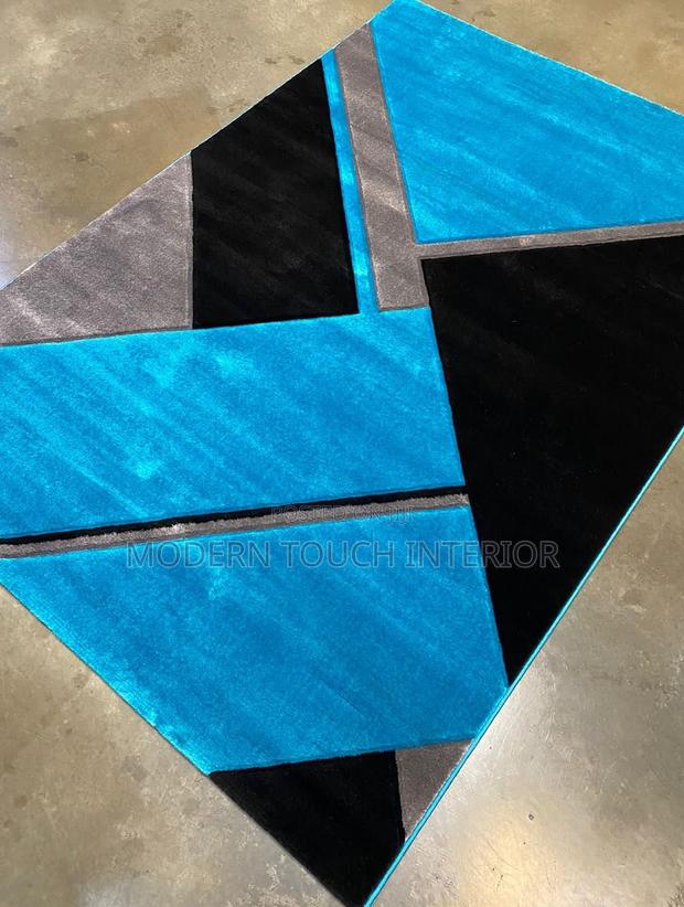 5 by 8 Blue House Carpet