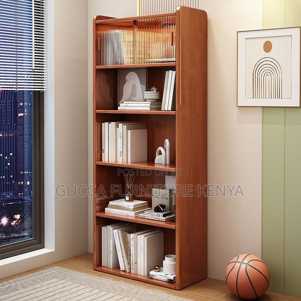 Rectangular Lumber Vertical Book Rack - main view