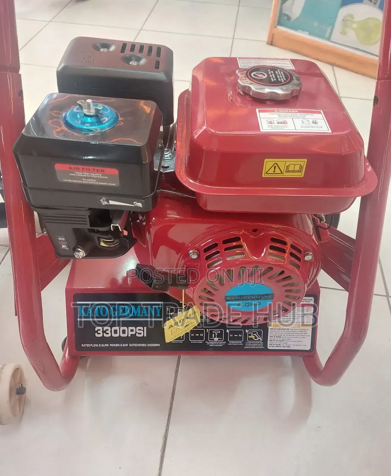 Kato Germany 3300PSI Petrol High-Pressure Car Washer