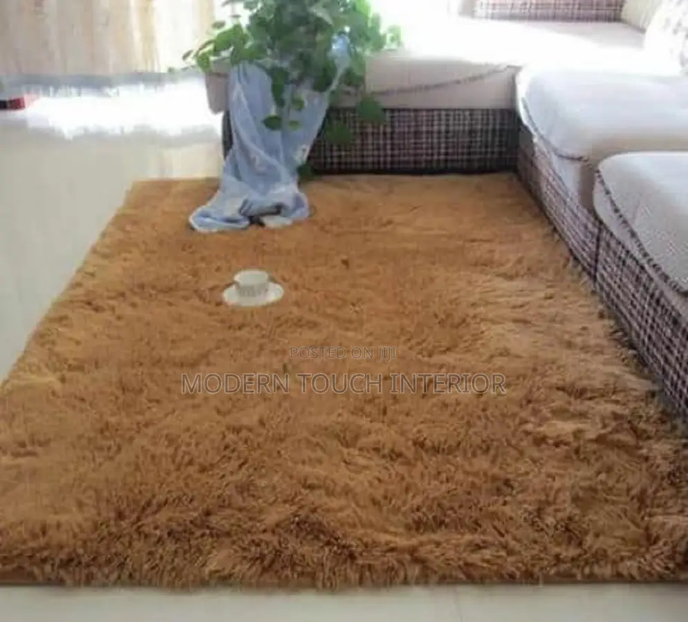 Brown Fluffy Carpet
