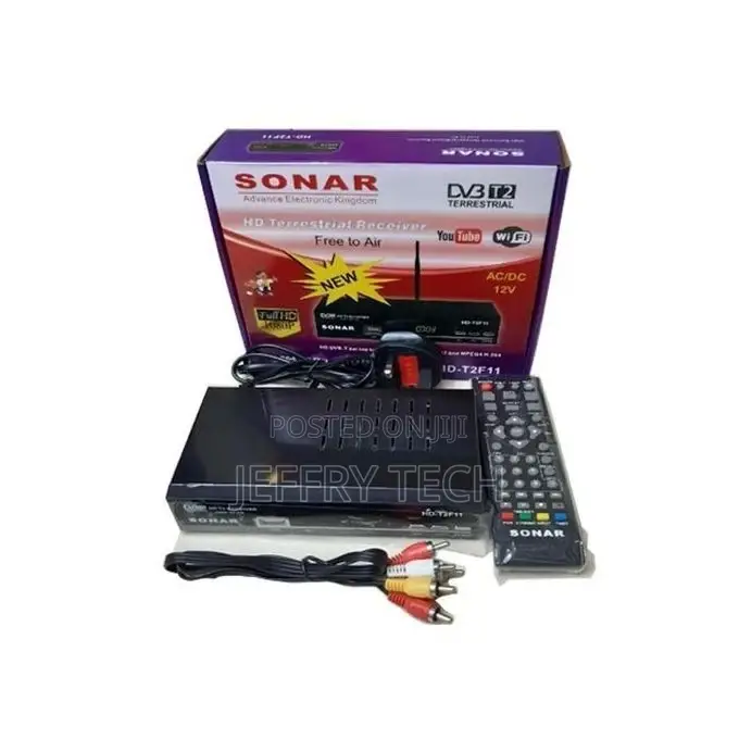 Sonar FREE to Air TV Digital Decoder + Free Aerial Connector