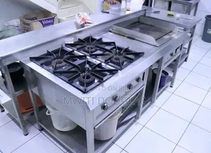 High Quality Stainless Steel Four Burner Combined Unit